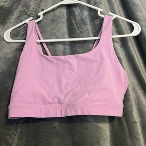 Athleta Yoga Bra medium support, Small D. Pink